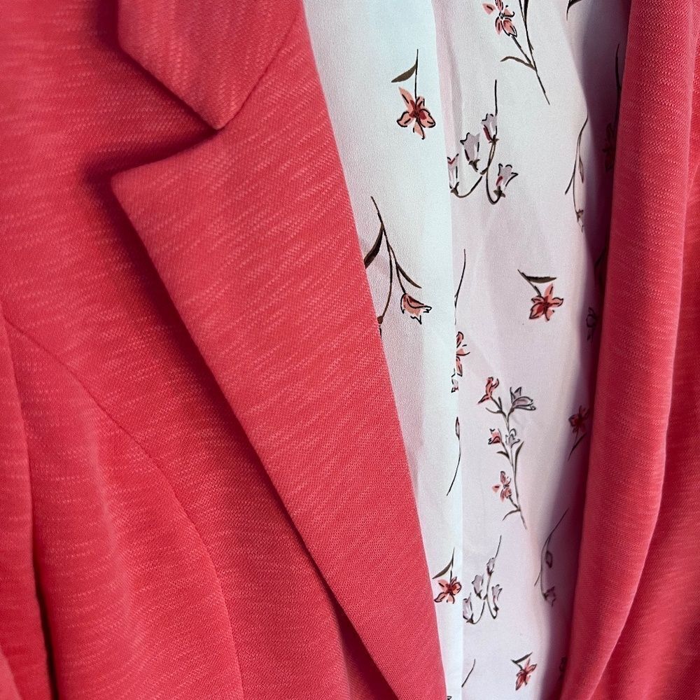 Coral Knit Blazer